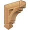 Ekena Millwork Merced Arts & Crafts Rough Sawn Bracket, Western Red Cedar, 4"W x 16"D x 16"H BKT04X16X16MRC03RWR - alternate 1